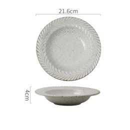 Stoneware Deep Dish Nordic Restaurant Large Soup Plate
