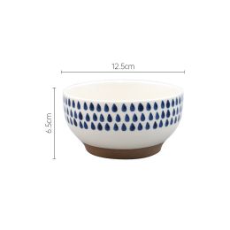 4-inch Household Hand-painted Stoneware Tableware Noodle Soup