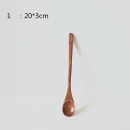 Small Customized Lettering Japanese Children Wooden Soup Spoon