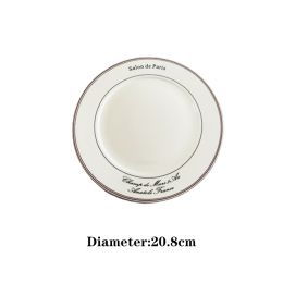 Nordic Korean Alphabet Dessert Western Ceramic Plate
