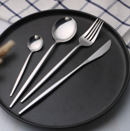 Black And Gold Stainless Steel Cutlery Western Tableware