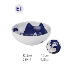 Japanese Style Cat Ceramic Japanese Bowl