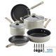 DuraStrong Nonstick Cookware Pots and Pans Set; 12-Piece; Gray