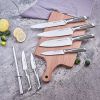 Kitchen Knife Set, Cookit 15 Piece Knife Sets with Block Chef Knife Stainless Steel Hollow Handle Cutlery with Manual Sharpener