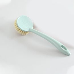 Home Pot Dishwashing Brush Long Handle Dish Bowl Cleaning Scrubber Natural Sisal Bristles Kitchen Supplies Tools And Accessories (Color: Green)