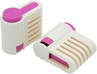 2 PCS Adjustable 5 Layers Cake Leveler Slicer DIY Cake Bread Leveler Slicer Baking Gadget Tools (Color: Pink)