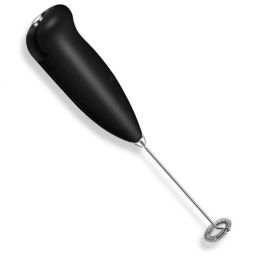 Milk Frother Drink Foamer Whisk Mixer Stirrer Coffee Eggbeater Kitchen (Color: Black, Type: Frother)