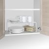 Expandable Kitchen Counter Metal Stackable Cabinet Shelf Bathroom Organizer Rack Holder