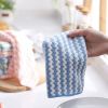 30x30cm 5/10PCS Kitchen Scouring Pad Towel Dishcloth Household Rags Gadget Microfiber Non-stick Oil Table Cleaning Cloth Wipe