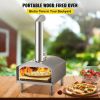 Outdoor Party Stainless Steel Portable Wood Pellet Burning Pizza Oven With Accessories