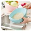 Creative Kitchen Rice Cleaner Rice Sieve Home Rice Bowl Plastic Drain Basket Vegetable Washing Basin Multifunctional