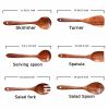 WILLART Kitchen Utensils Set;  Wooden Cooking Utensil Set Non-stick Pan Kitchen Tool Wooden Cooking Spoons and Spatulas Wooden Spoons for cooking sala