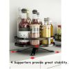 Turntable Lazy Susan Organizer Rotating Spice Storage Rack Organization for Kitchen Countertop Cabinet